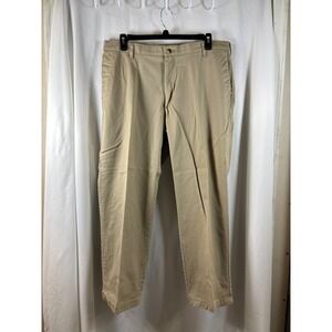 Wrangler Comfort Solutions Mens Khaki Chino Pants 38x30 Tan Stretch 67CS4KH